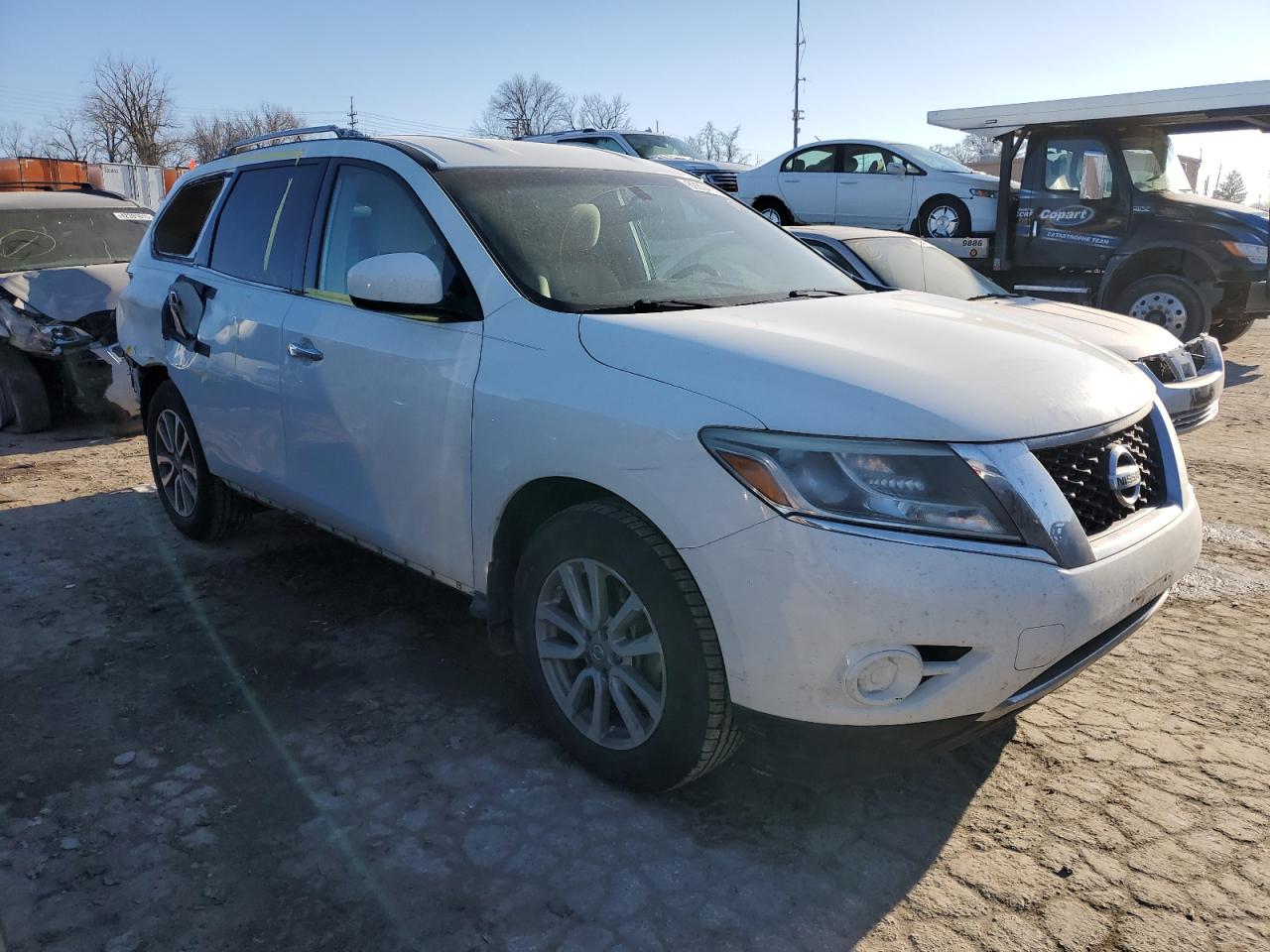 2016 Nissan Pathfinder VIN 5N1AR2MN5GC627292 Copart auction photo, rear end / side damage thumbnail 4