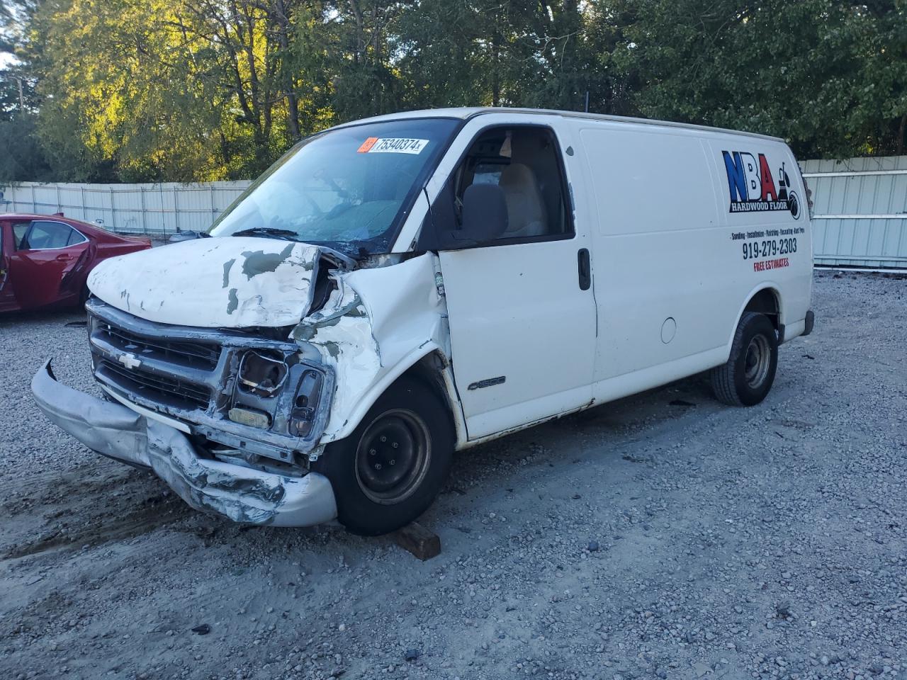 2001 Chevrolet Express VIN 1GCFG15W611135438