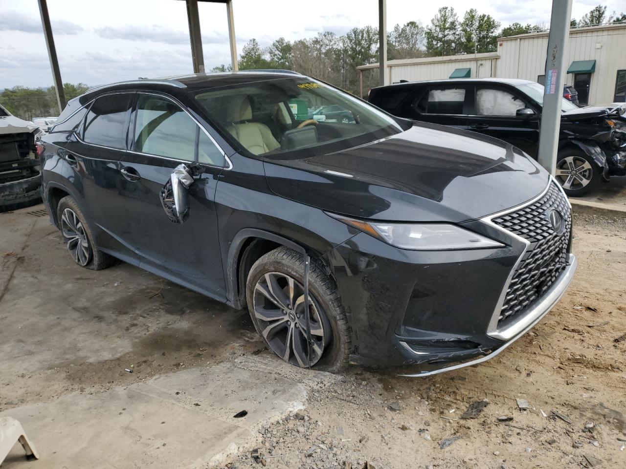 2020 Lexus RX VIN 2T2HZMAA0LC158898 Copart auction photo, side / front end damage thumbnail 4