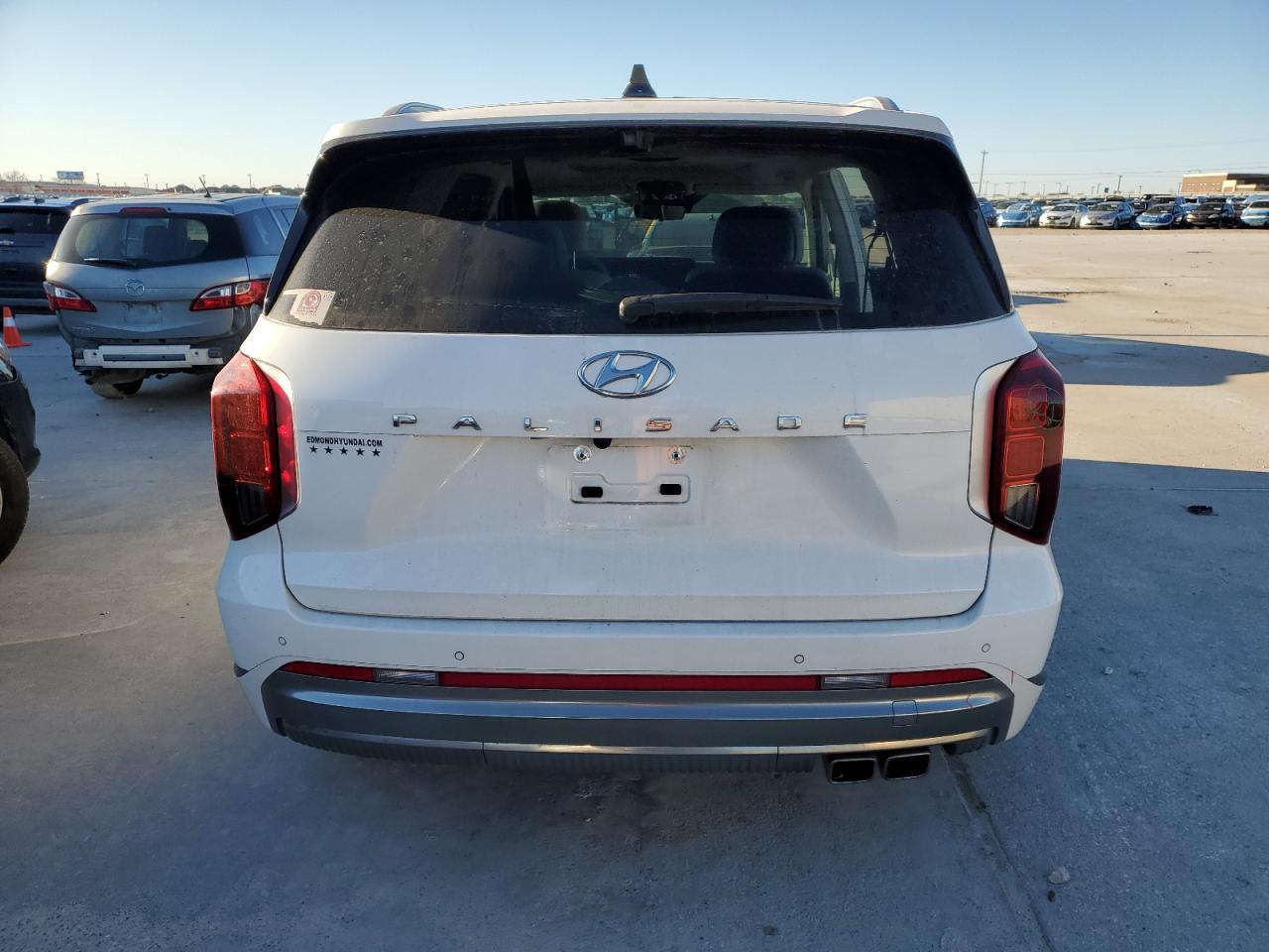 2024 Hyundai Palisade VIN KM8R74GE7RU689189 Copart auction photo, side / rejected repair damage thumbnail 6