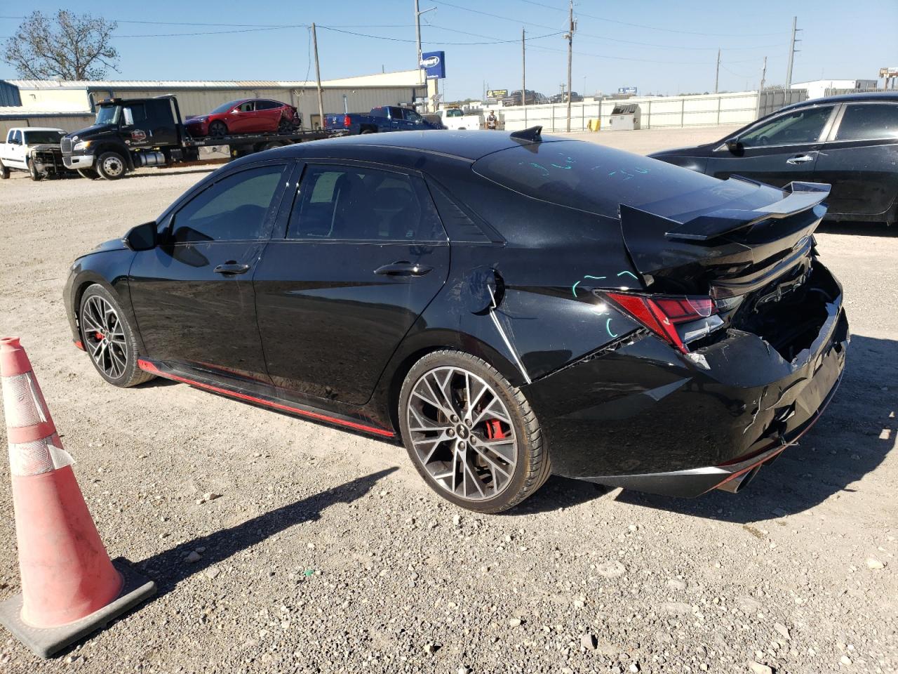2022 Hyundai Elantra VIN KMHLW4AK4NU004342 Copart auction photo, rear end damage thumbnail 2