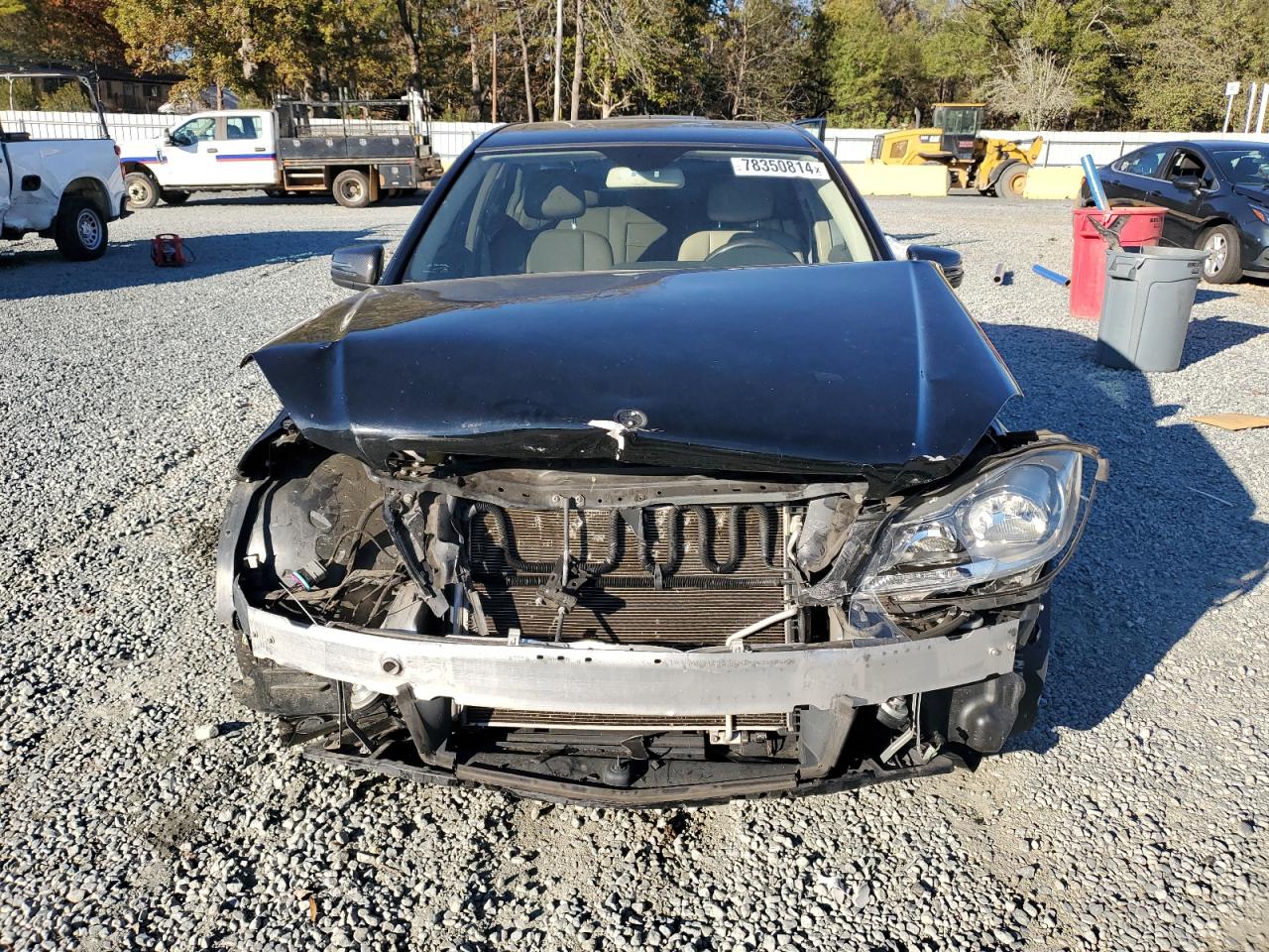 2013 Mercedes-Benz C-klasse VIN WDDGF8AB2DR251055 Copart auction photo, front end damage thumbnail 5