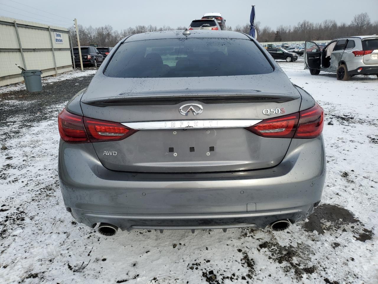 2019 Infiniti Q50 VIN JN1FV7AR5KM801104 Copart auction photo, front end damage thumbnail 6
