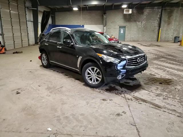 2015 Infiniti QX70 VIN JN8CS1MW4FM482070 Copart auction photo, rear end / side damage thumbnail 15