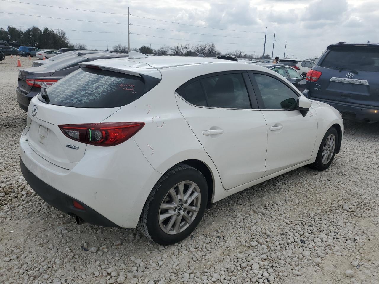 2016 Mazda 3 VIN 3MZBM1K76GM245595 Copart auction photo, rear end damage thumbnail 3