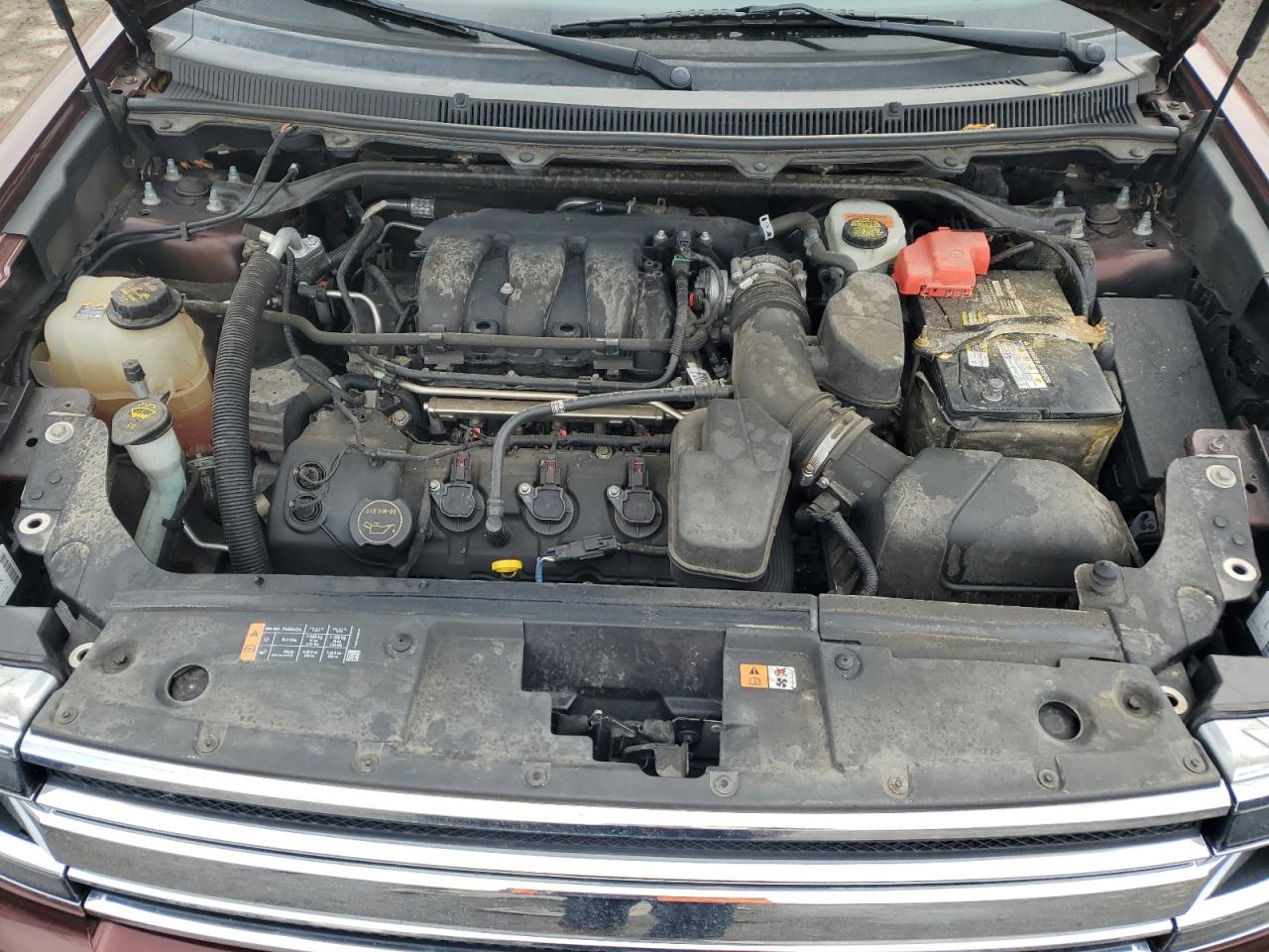 2015 Ford Flex VIN 2FMHK6C89FBA22809 Copart auction photo, side / rear end damage thumbnail 13