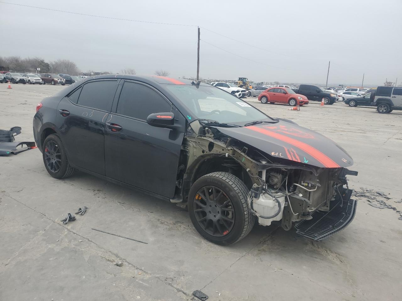 2018 Toyota Corolla VIN 5YFBURHE9JP776796 Copart auction photo, front end damage thumbnail 4