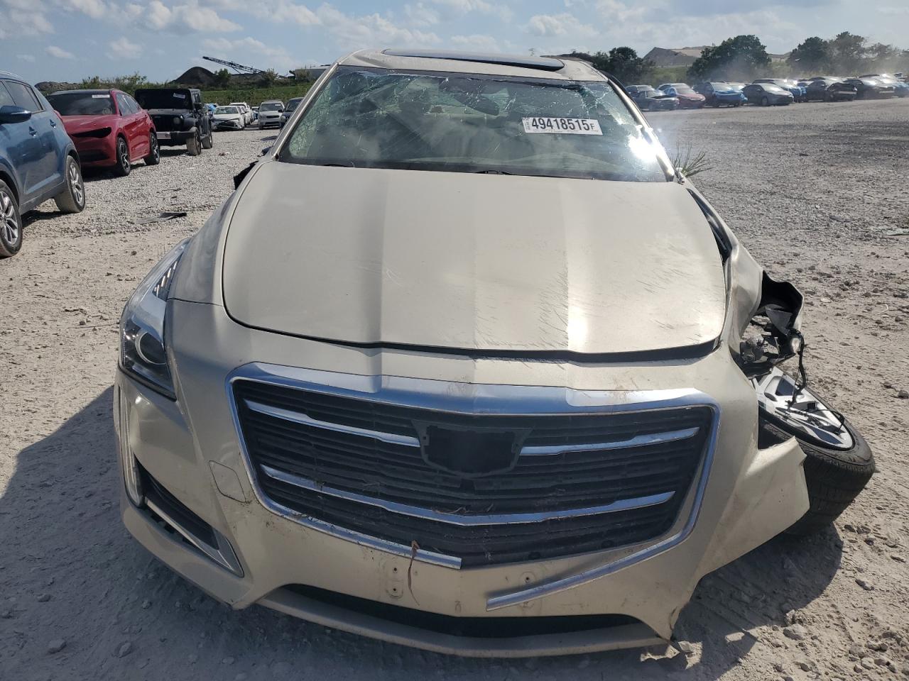 2015 Cadillac CTS VIN 1G6AR5SXXF0125522 Copart auction photo, rollover / top/roof damage thumbnail 5