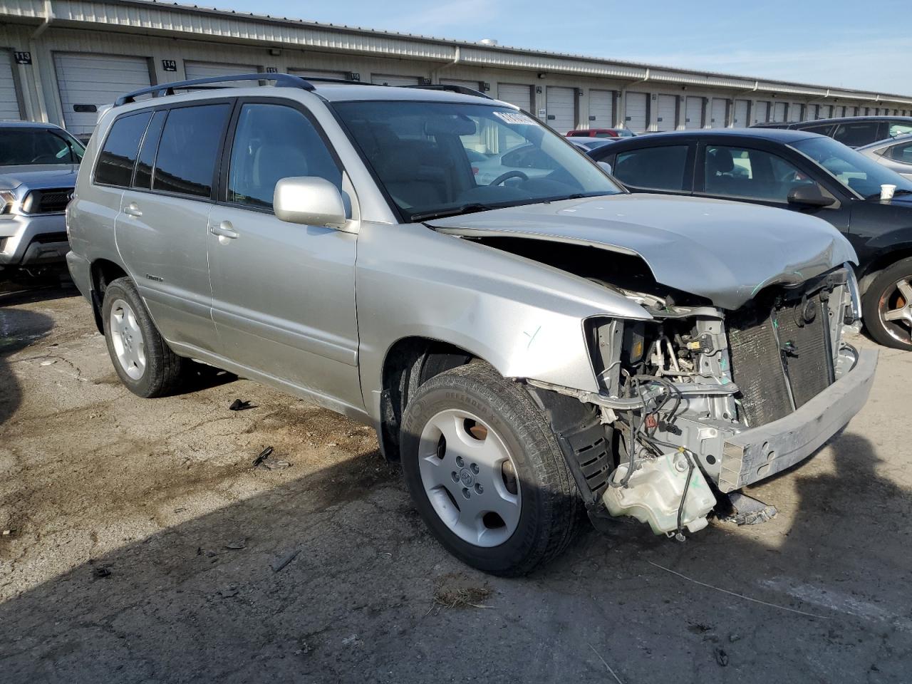 2007 Toyota Highlander VIN JTEEP21A670230362 Copart auction photo, front end damage thumbnail 4