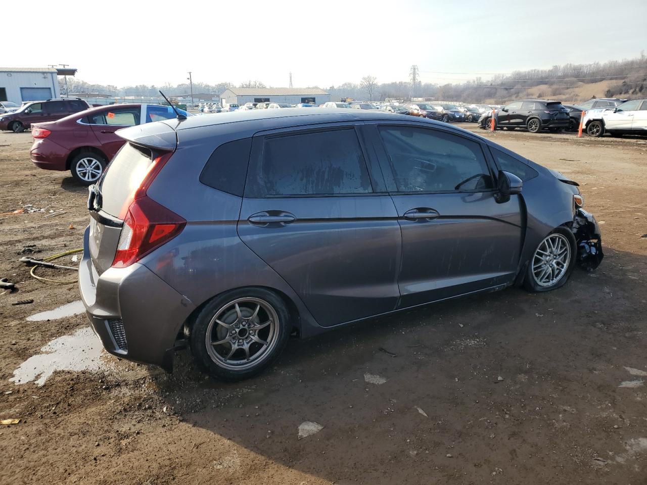 2017 Honda Fit VIN 3HGGK5G51HM700577 Copart auction photo, front end / side damage thumbnail 3