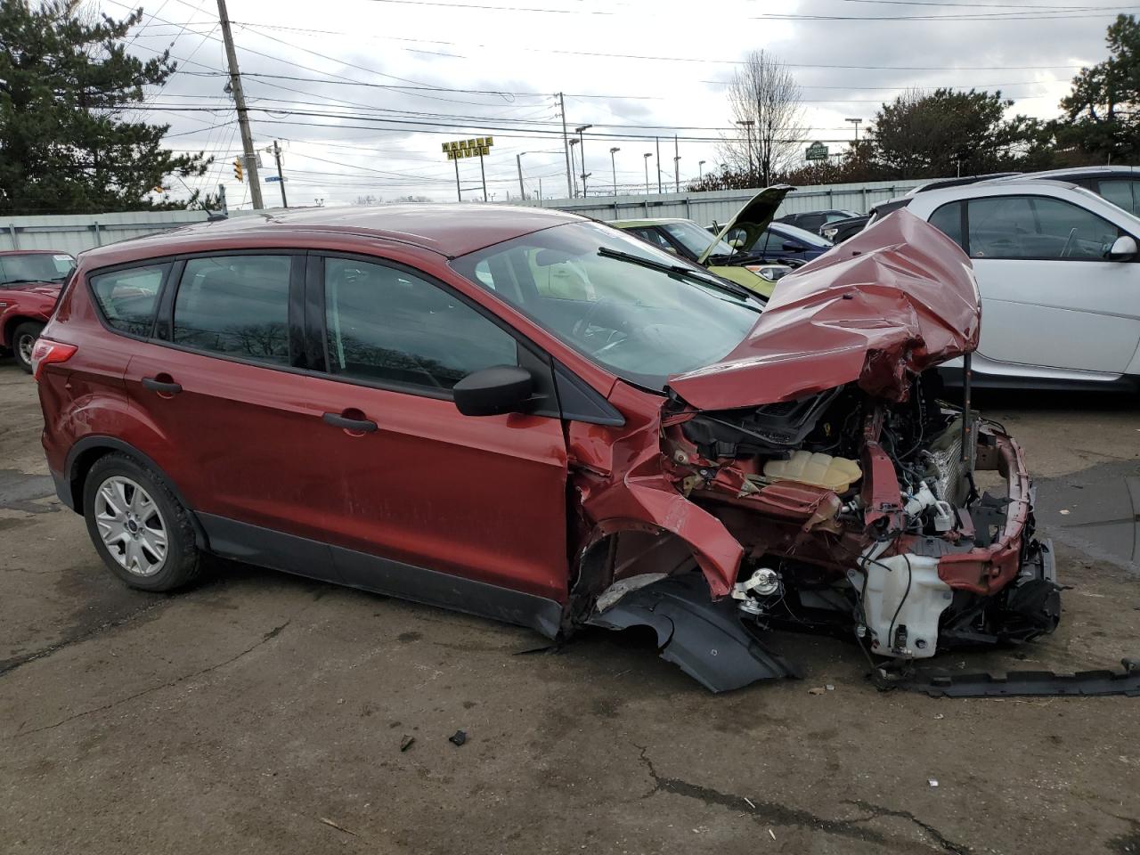 2016 Ford Escape VIN 1FMCU0F79GUC47635 Copart auction photo, front end / undercarriage damage thumbnail 4