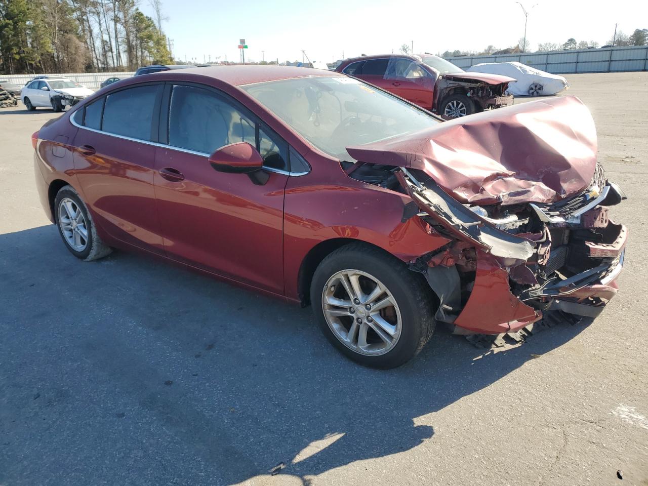2017 Chevrolet Cruze VIN 1G1BE5SM0H7130539 Copart auction photo, front end / undercarriage damage thumbnail 4