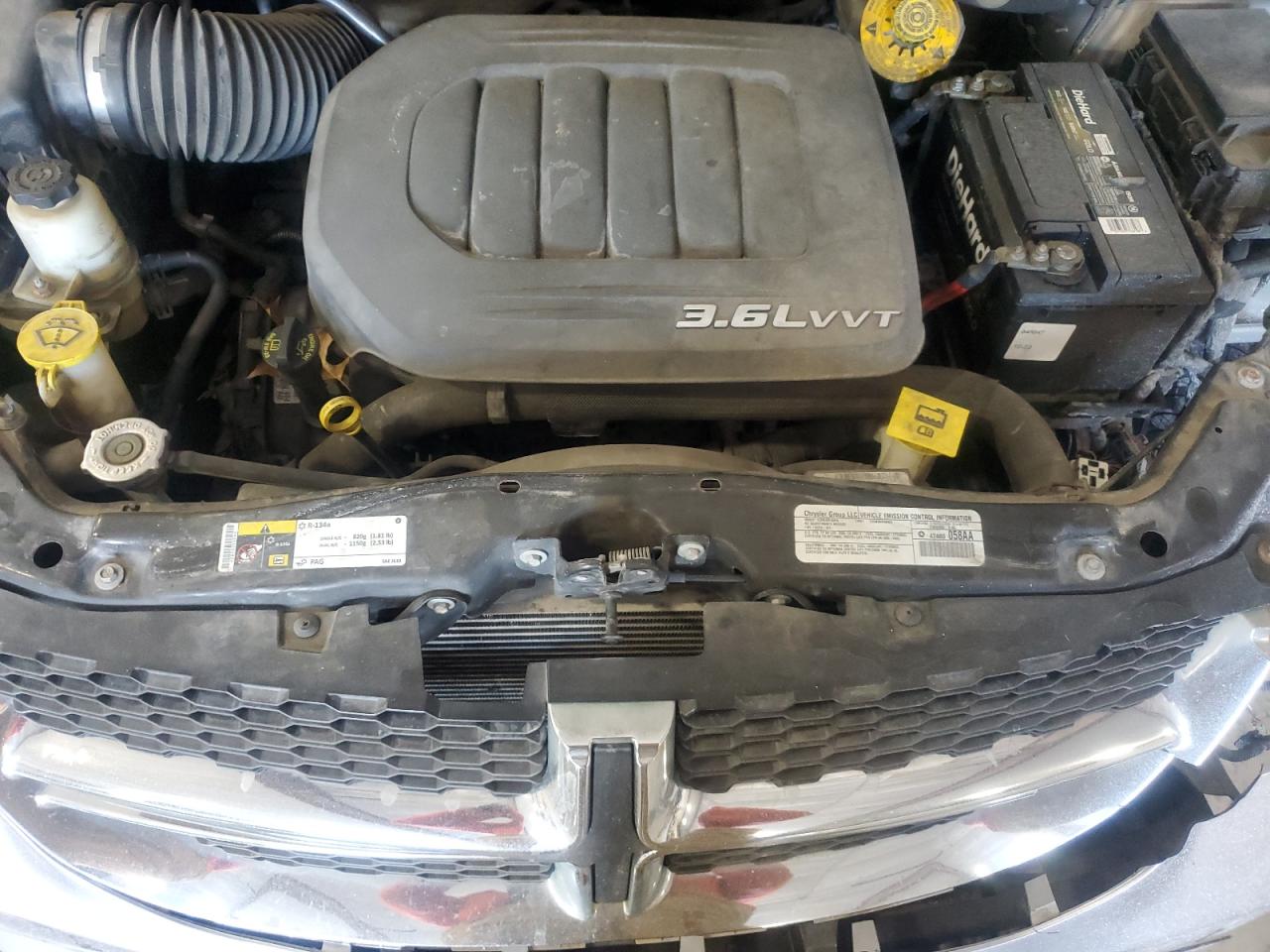 2014 Dodge Caravan VIN 2C4RDGCG7ER349506 Copart auction photo, side damage thumbnail 12