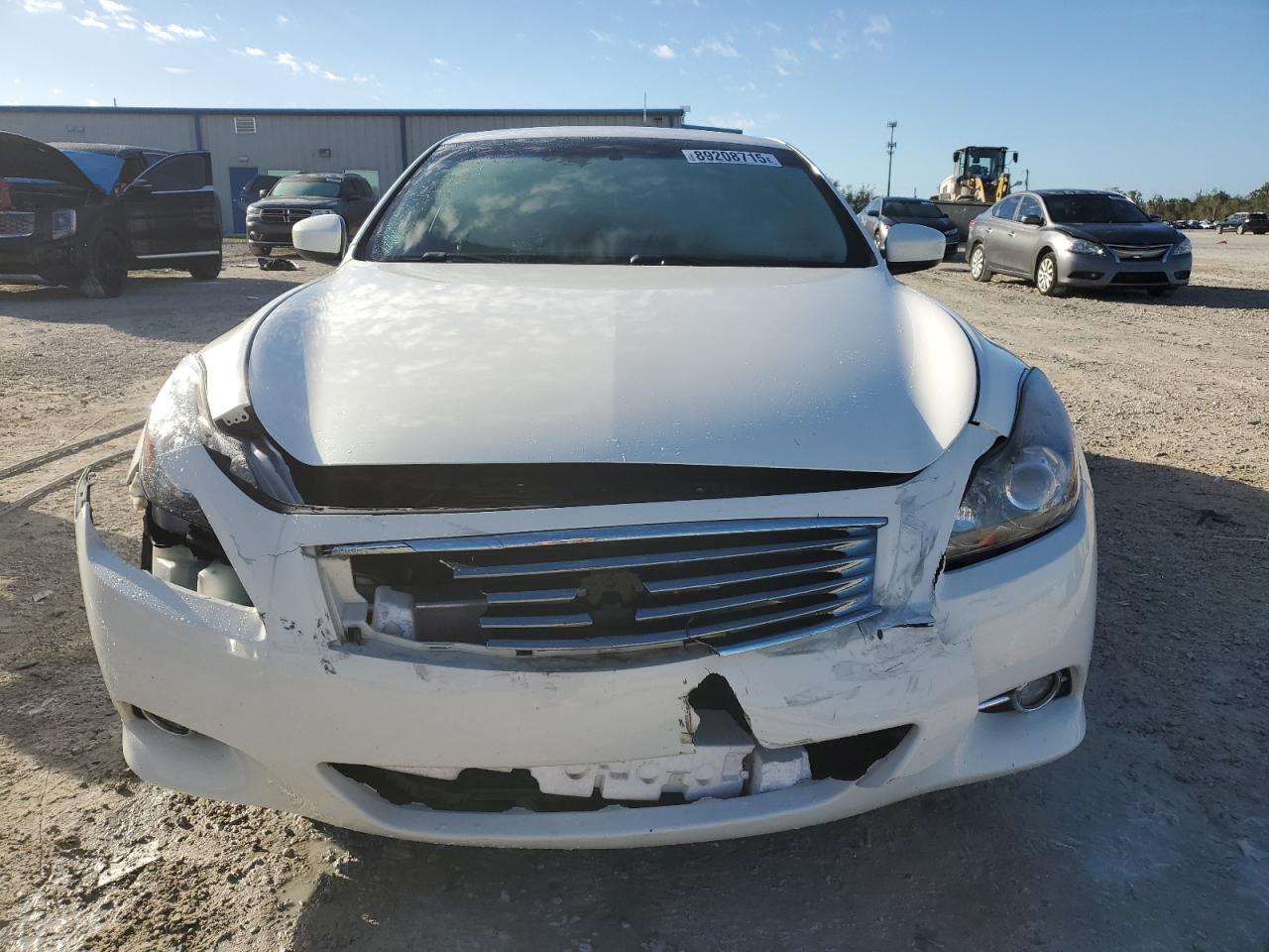 2012 Infiniti G VIN JN1CV6FE6CM202961 Copart auction photo, front end damage thumbnail 5