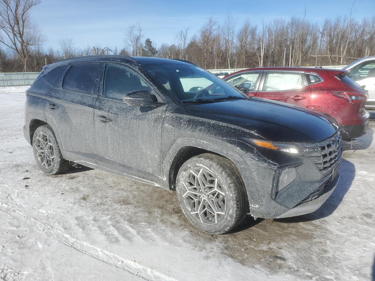 2022 Hyundai Tucson VIN KM8JFCAE8NU134247 Copart auction photo, side / rear end damage thumbnail 4