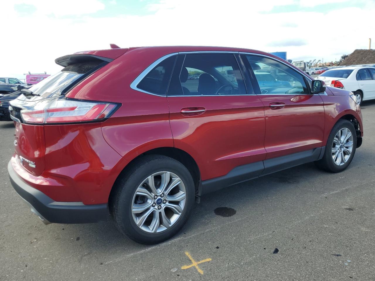 2019 Ford Edge VIN 2FMPK3K92KBB42188 Copart auction photo, front end damage thumbnail 3