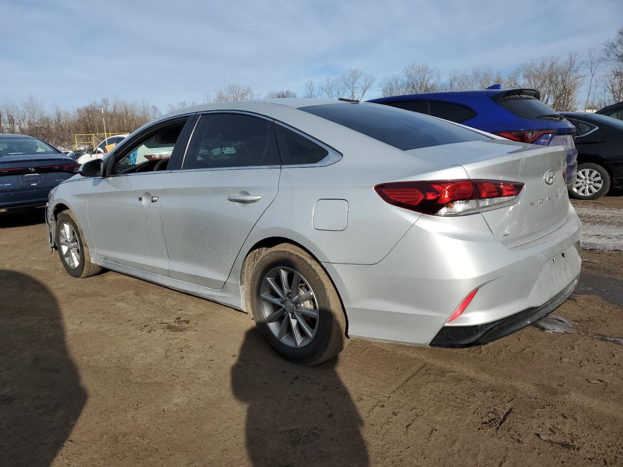 2018 Hyundai Sonata VIN 5NPE24AF8JH659944 Copart auction photo, front end / side damage thumbnail 2