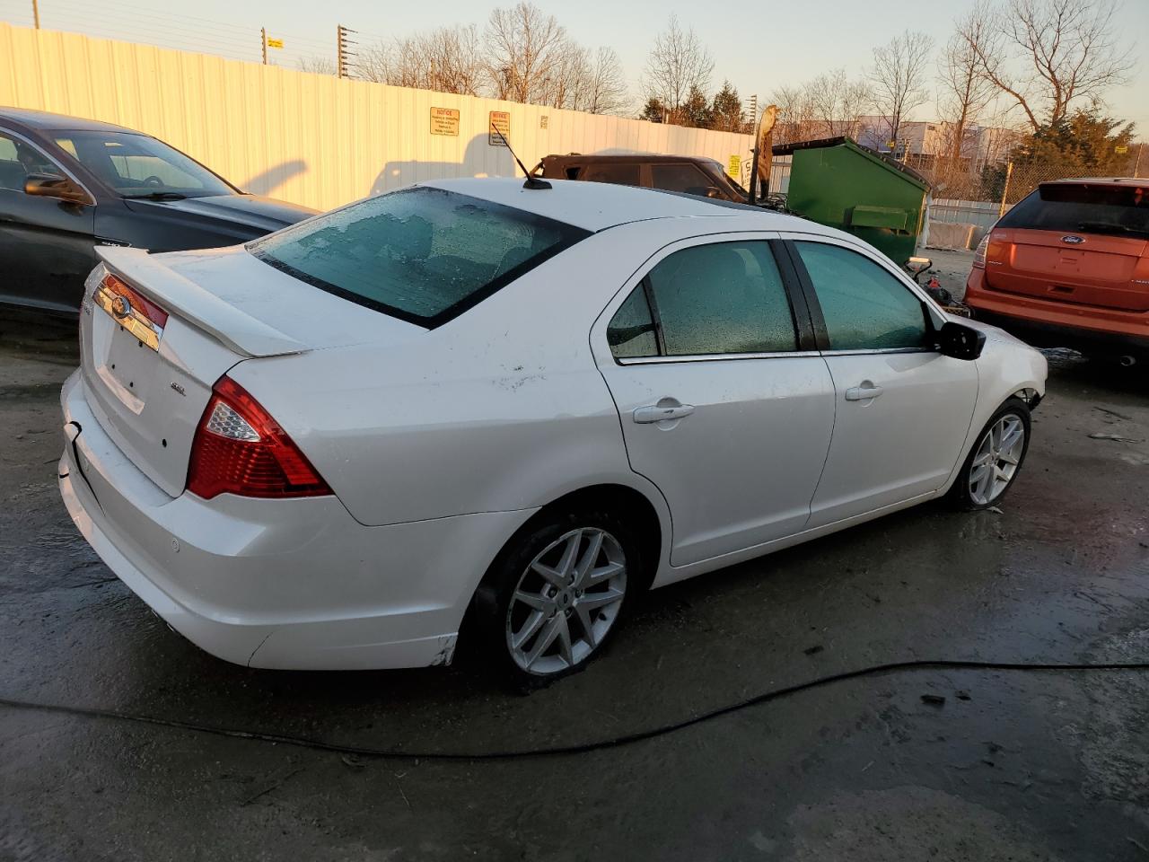 2012 Ford Fusion VIN 3FAHP0JA1CR289244 Copart auction photo, front end / side damage thumbnail 3