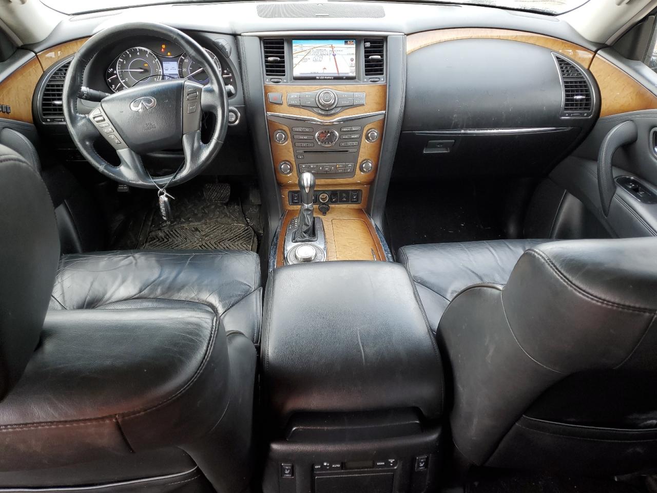 2012 Infiniti QX56 VIN JN8AZ2NE3C9015252 Copart auction photo, all over damage thumbnail 8