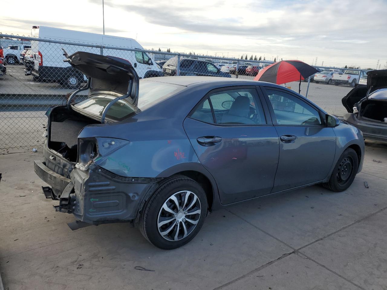 2017 Toyota Corolla VIN 2T1BURHE1HC877874 Copart auction photo, rear end damage thumbnail 3