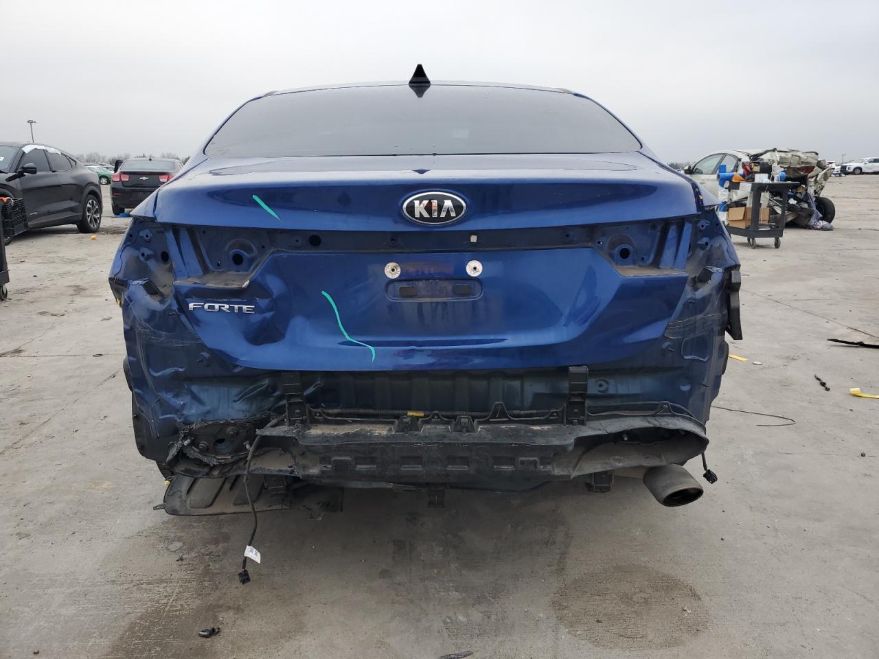 2020 KIA Forte VIN 3KPF24AD7LE214654 Copart auction photo, rear end / hail damage thumbnail 6
