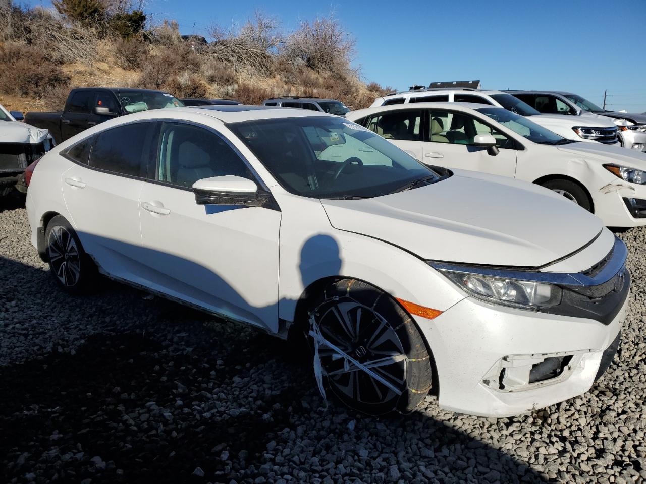 2016 Honda Civic VIN 19XFC1F39GE221302 Copart auction photo, all over damage thumbnail 4