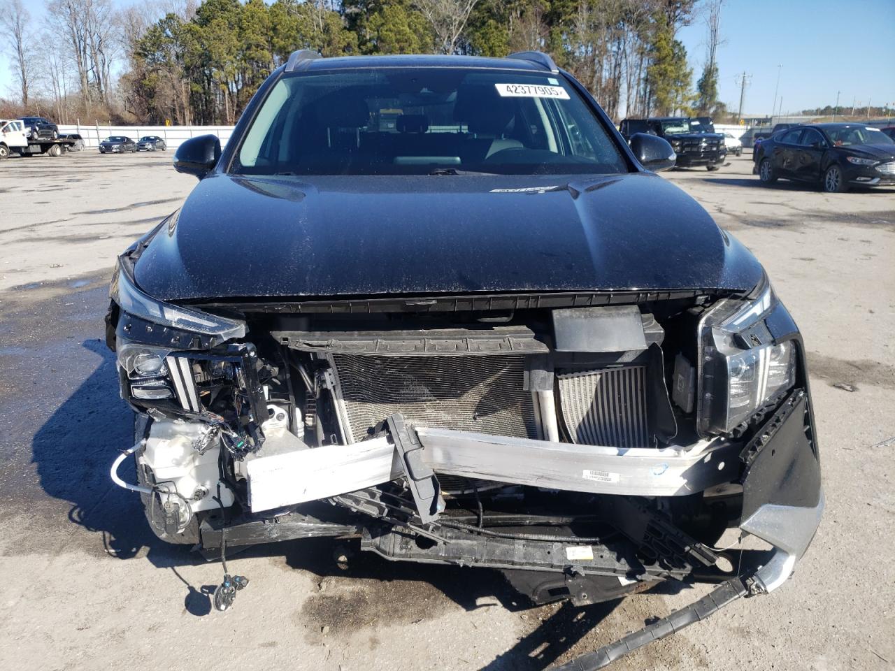 2022 Hyundai Santa Fe VIN 5NMS4DAL4NH477809 Copart auction photo, front end / undercarriage damage thumbnail 5
