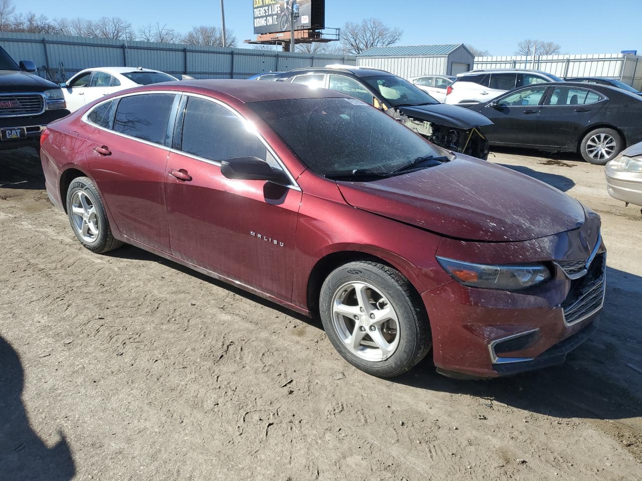 2016 Chevrolet Malibu VIN 1G1ZB5ST3GF313971 Copart auction photo, front end damage thumbnail 4