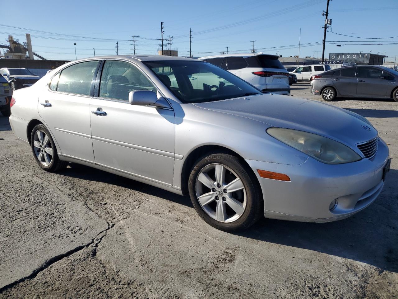 2005 Lexus ES VIN JTHBA30GX55121163 Copart auction photo, burn damage thumbnail 4