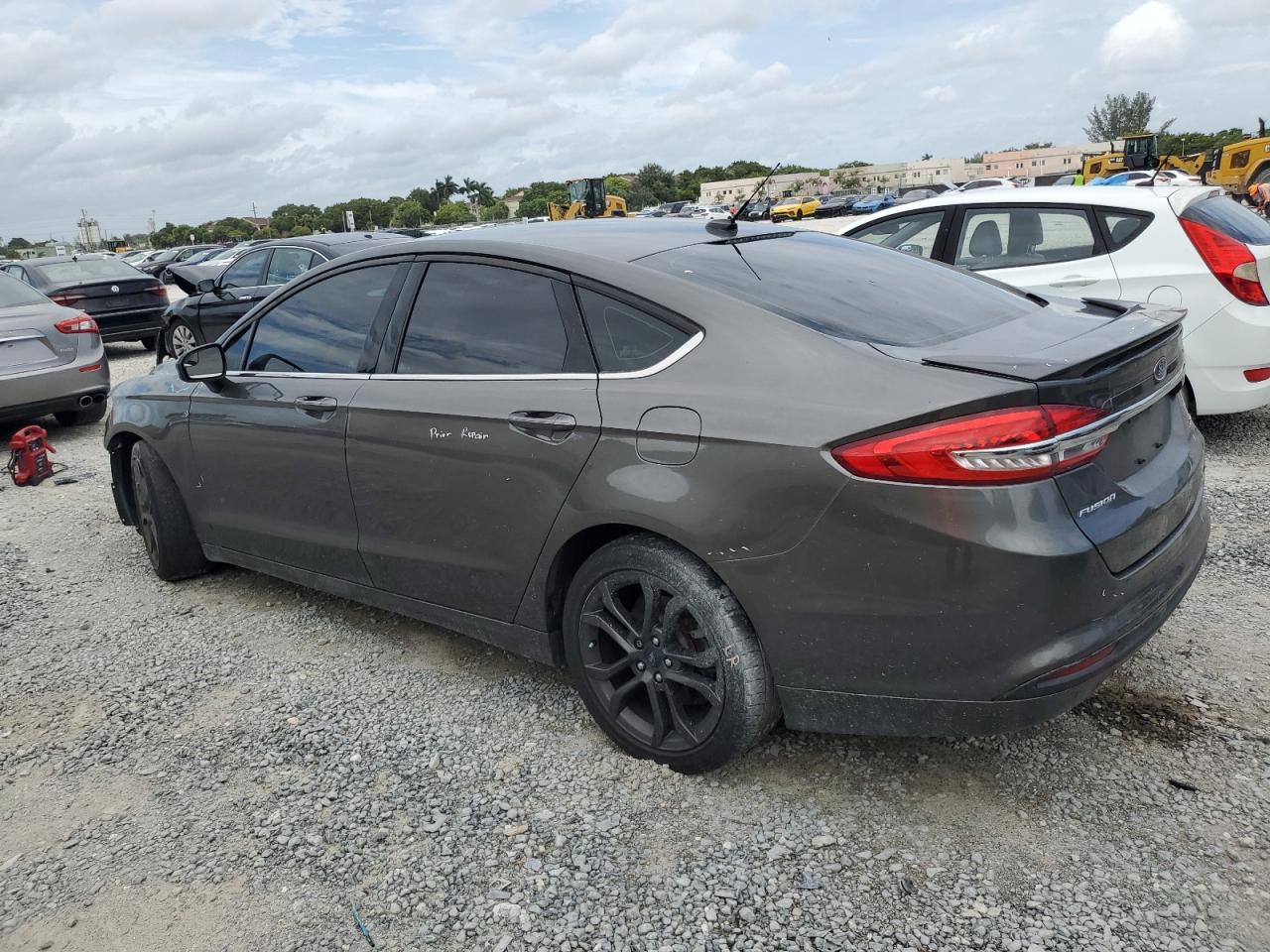 2018 Ford Fusion VIN 3FA6P0H7XJR191263 Copart auction photo, front end damage thumbnail 2
