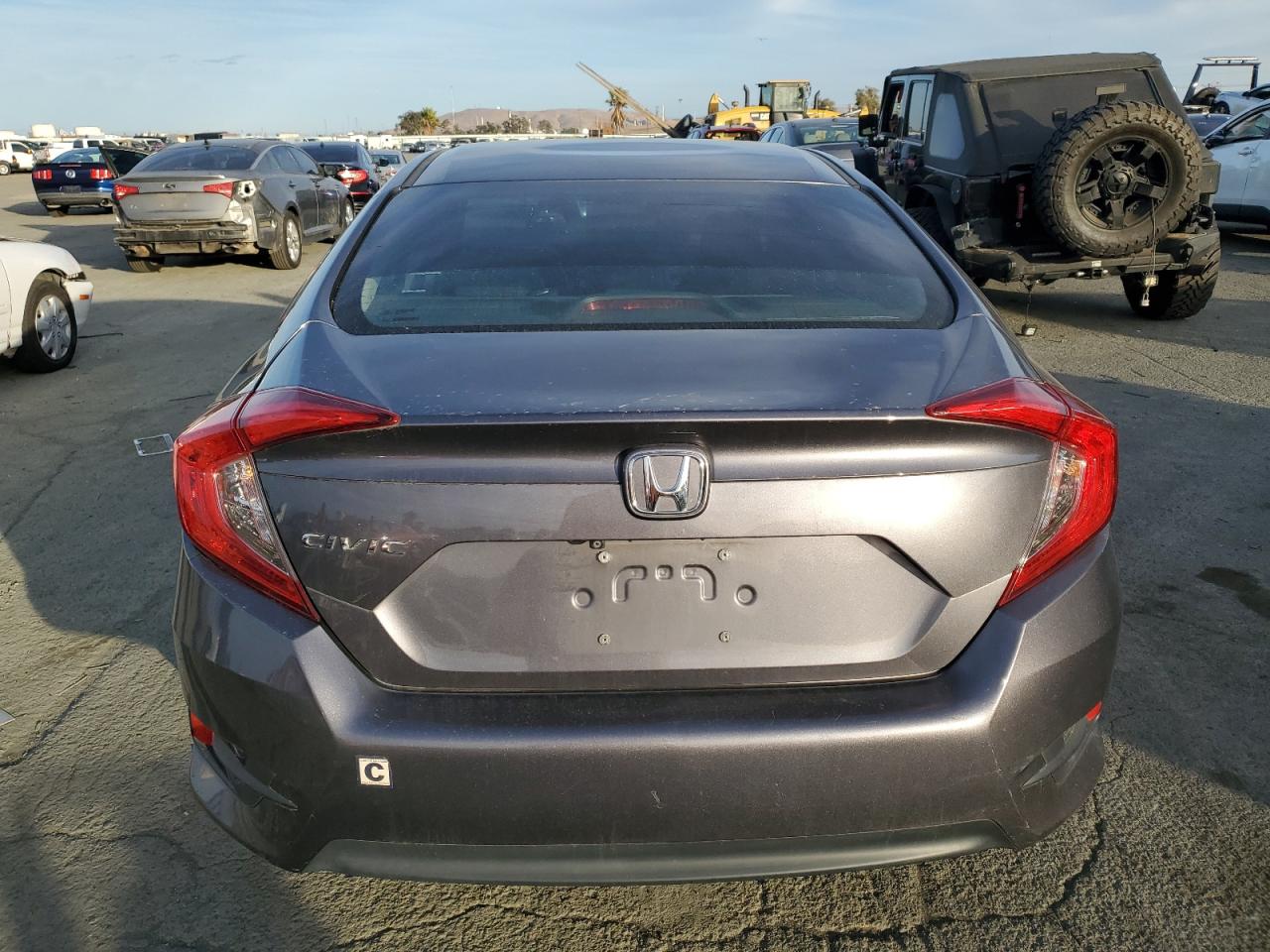 2017 Honda Civic VIN 19XFC2F55HE213237 Copart auction photo, all over damage thumbnail 6