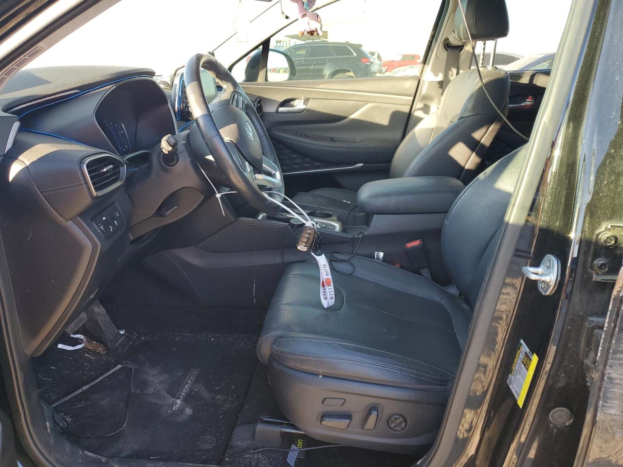 2019 Hyundai Santa Fe VIN 5NMS53AD0KH119943 Copart auction photo, front end / side damage thumbnail 7