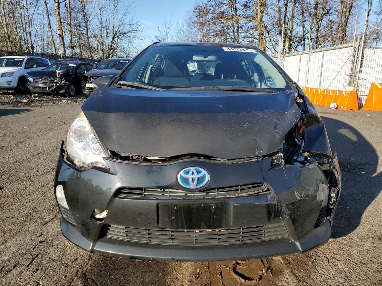2014 Toyota Prius VIN JTDKDTB32E1064872 Copart auction photo, front end / side damage thumbnail 5