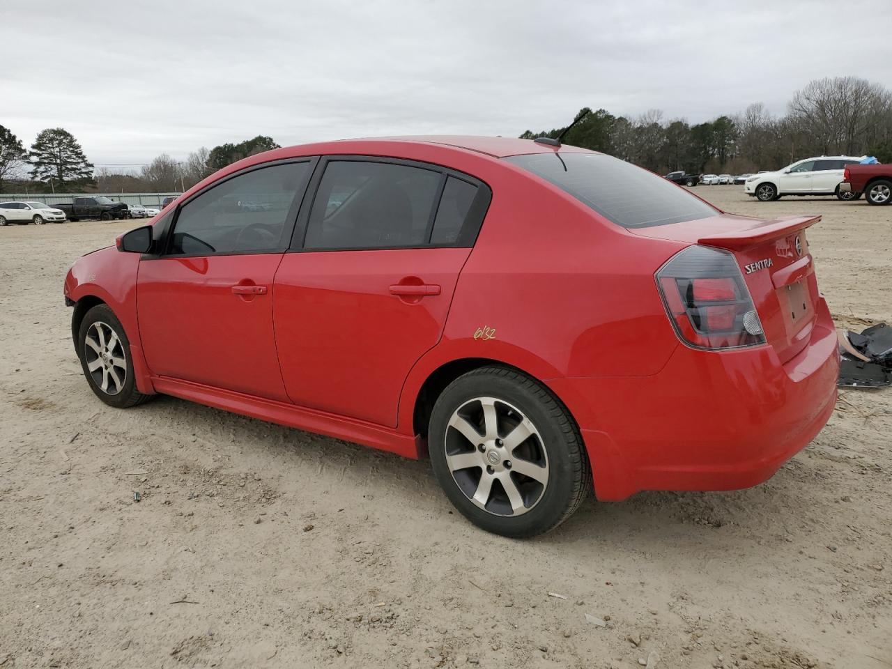2012 Nissan Sentra VIN 3N1AB6AP3CL727656 Copart auction photo, front end / rear end damage thumbnail 2