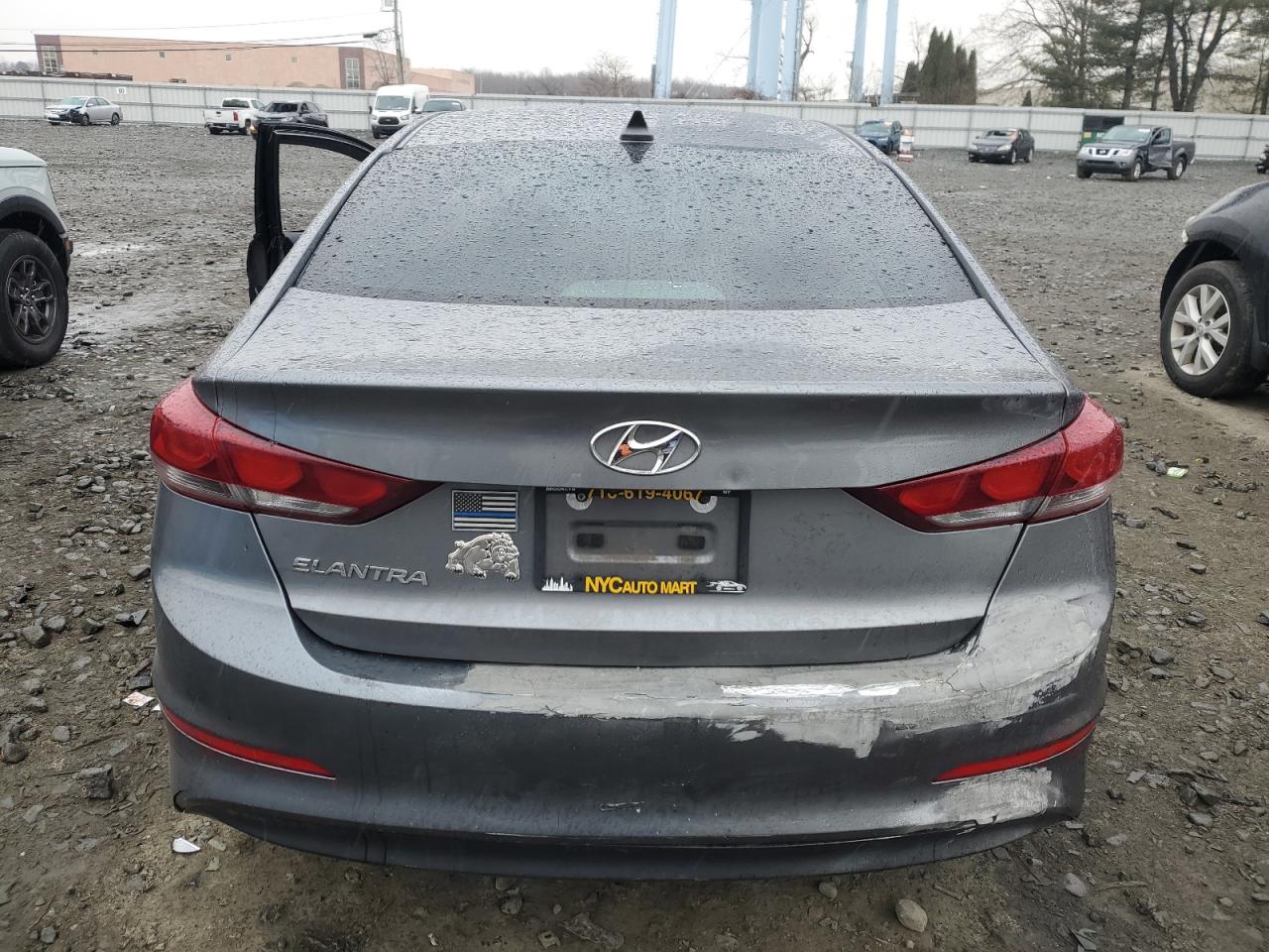 2018 Hyundai Elantra VIN 5NPD84LF8JH309172 Copart auction photo, side damage thumbnail 6