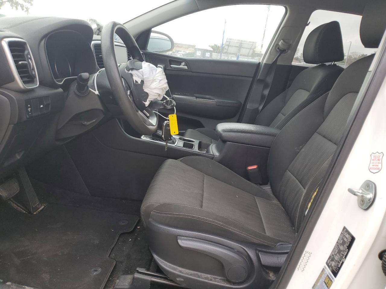 2021 KIA Sportage VIN KNDPM3AC5M7938229 Copart auction photo, front end / side damage thumbnail 7