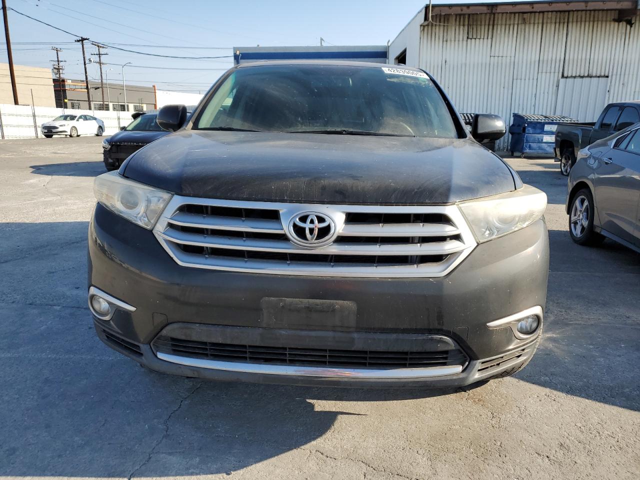 2012 Toyota Highlander VIN 5TDYK3EH8CS075916 Copart auction photo, burn damage thumbnail 5