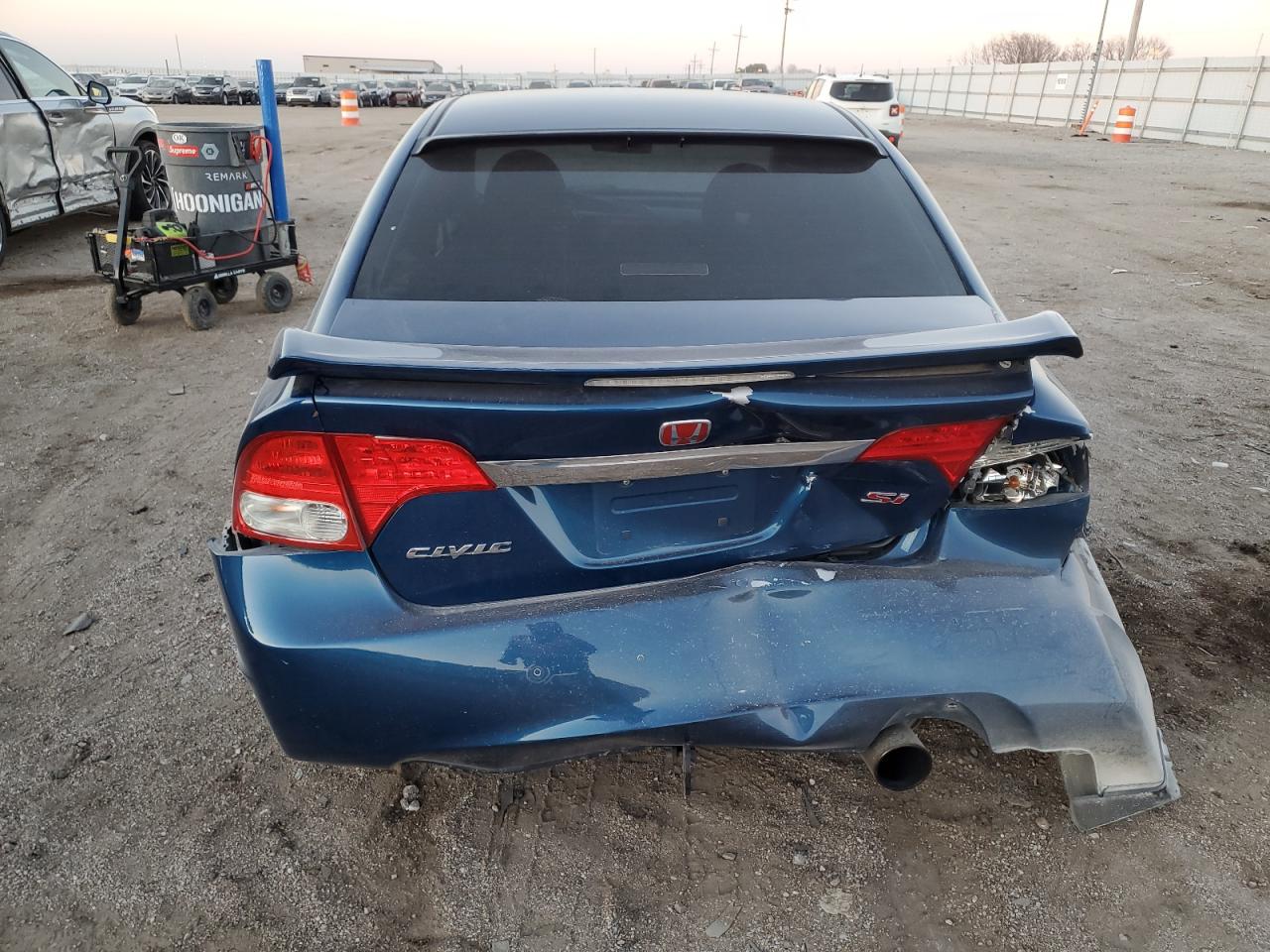 2011 Honda Civic VIN 2HGFA5E55BH701996 Copart auction photo, rear end damage thumbnail 6