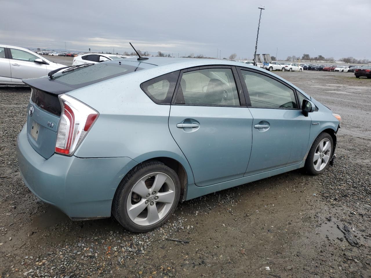 2013 Toyota Prius VIN JTDKN3DUXD1726358 Copart auction photo, front end damage thumbnail 3