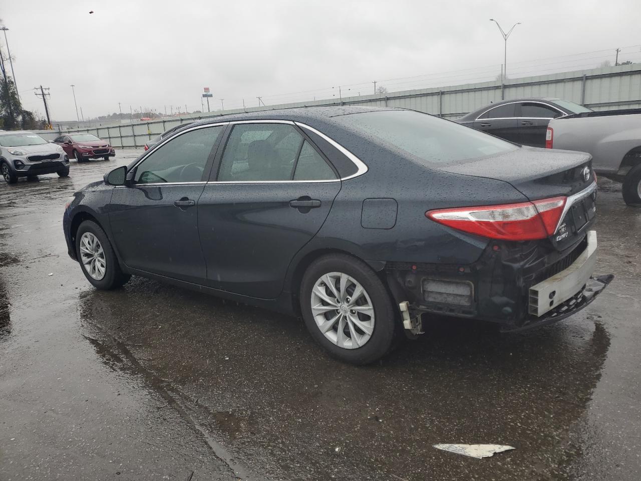 2017 Toyota Camry VIN 4T1BF1FK9HU284136 Copart auction photo, rear end / side damage thumbnail 2