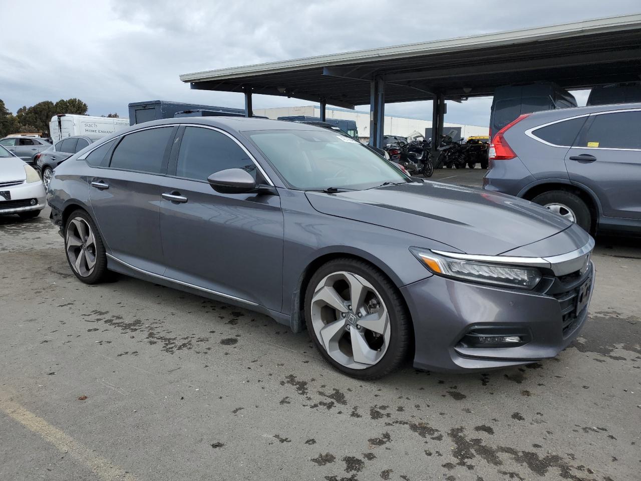 2018 Honda Accord VIN 1HGCV2F94JA051191 Copart auction photo, rear end damage thumbnail 4