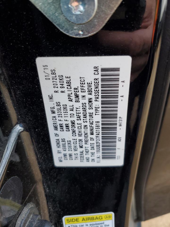 2015 Acura TLX VIN 19UUB2F37FA015818 Copart auction photo, front end damage thumbnail 14