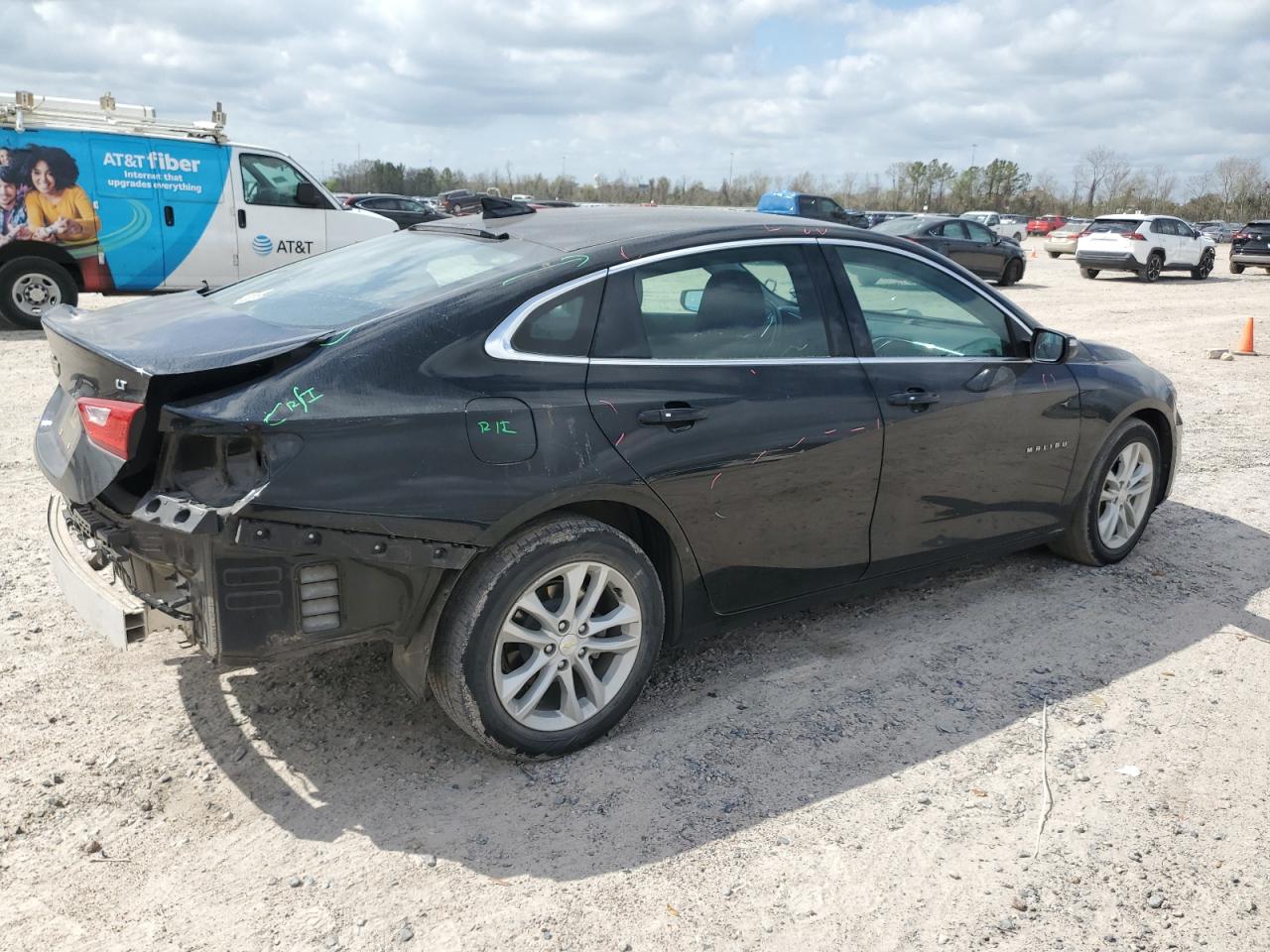 2018 Chevrolet Malibu VIN 1G1ZD5ST2JF250251 Copart auction photo, rear end / minor dent/scratches damage thumbnail 3