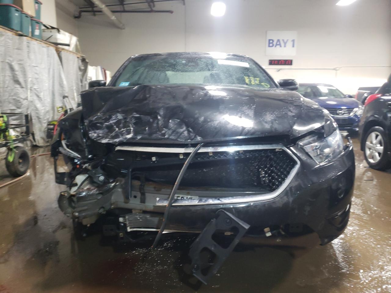 2013 Ford Taurus VIN 1FAHP2KT2DG195023 Copart auction photo, front end / side damage thumbnail 5
