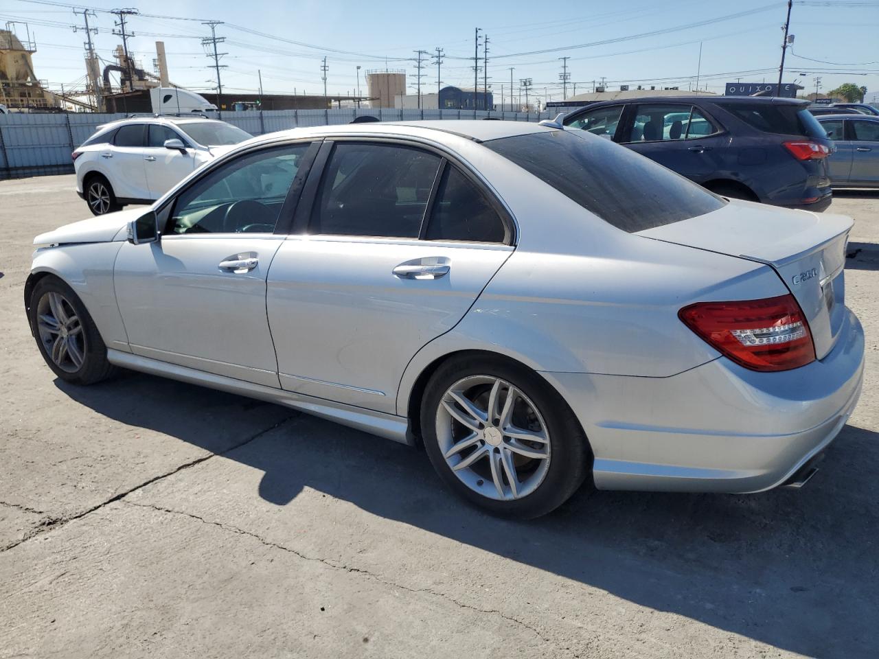 2013 Mercedes-Benz C-klasse VIN WDDGF4HB9DR297688 Copart auction photo, front end damage thumbnail 2