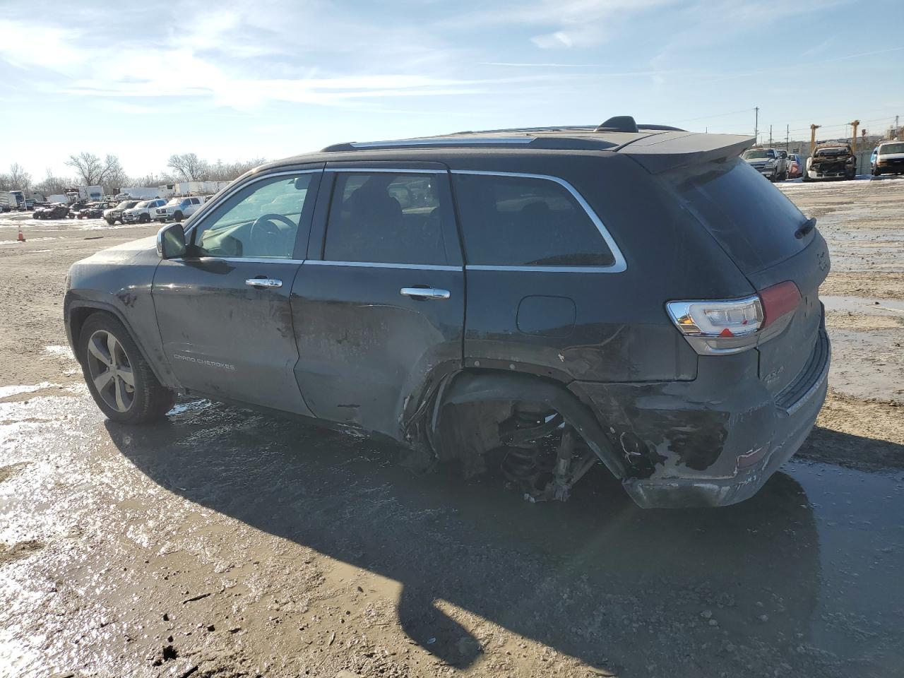 2015 Jeep Grand Cherokee VIN 1C4RJFBG7FC791748 Copart auction photo, all over / undercarriage damage thumbnail 2