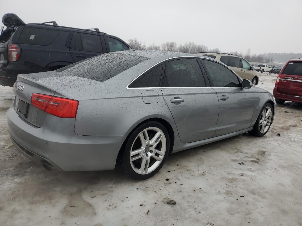 2015 Audi A6 VIN WAUFGAFC7FN040873 Copart auction photo, front end damage thumbnail 3