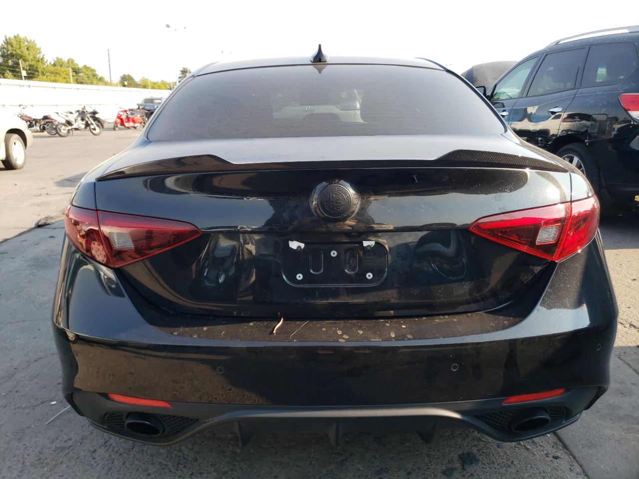 2022 Alfa Romeo Giulia VIN ZARFAMBN0N7653455 Copart auction photo, front end / frame damage damage thumbnail 6