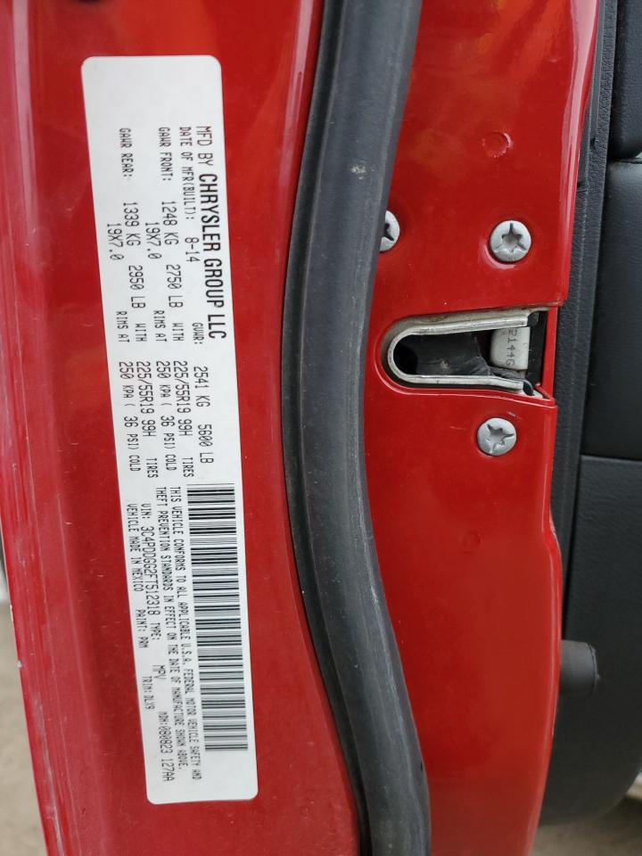 2015 Dodge Journey VIN 3C4PDDGG2FT512318 Copart auction photo, front end damage thumbnail 13