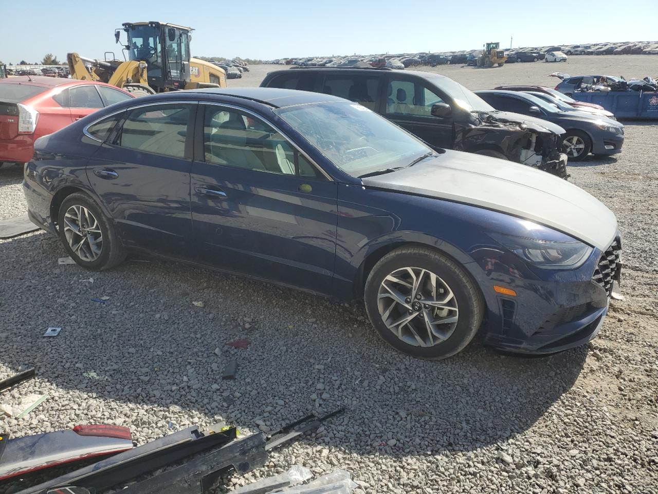 2021 Hyundai Sonata VIN 5NPEF4JA4MH083962 Copart auction photo, hail / minor dent/scratches damage thumbnail 4
